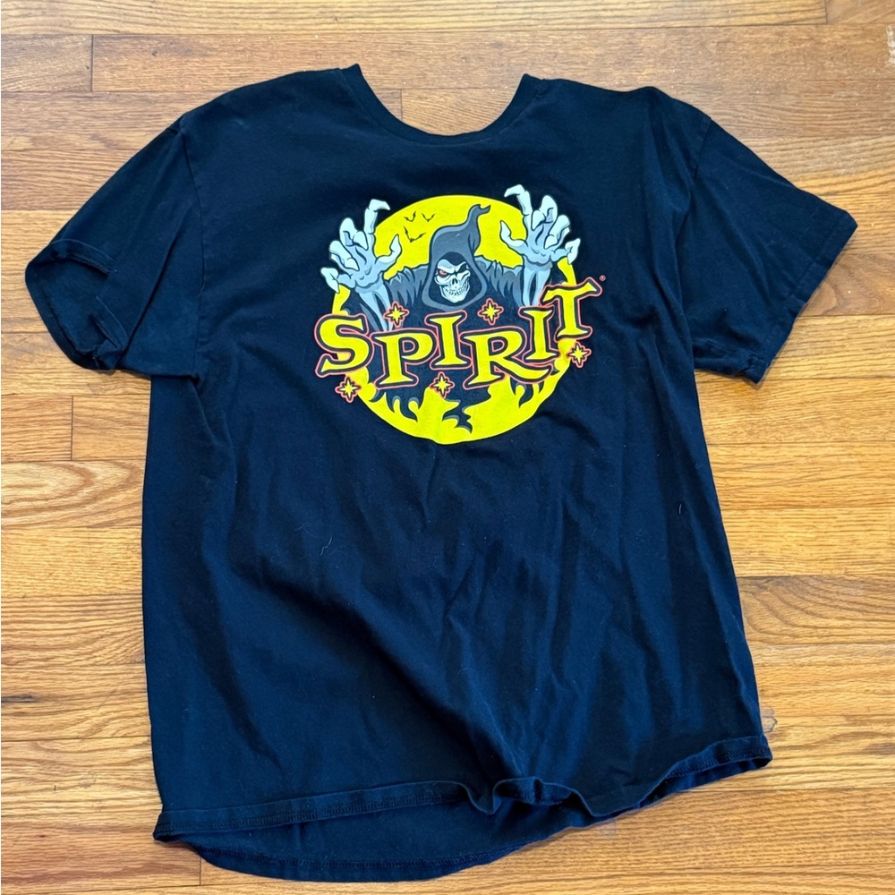 Spirit Black Tee with Yellow Graphic